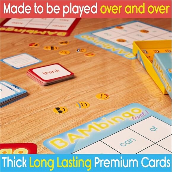 Sight Word Bingo Game Level 1 and 2 - Learn to Read Vocabulary for Kindergarten - Picture 6 of 7